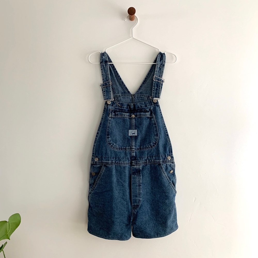 Vintage Lee Denim Overall Shorts
